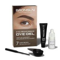 Набор для окрашивания бровей BRONSUN темно-коричневый #7